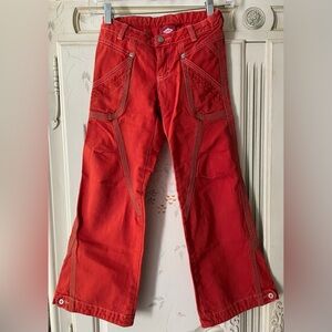 Oilily Kids Red Denim Pants
